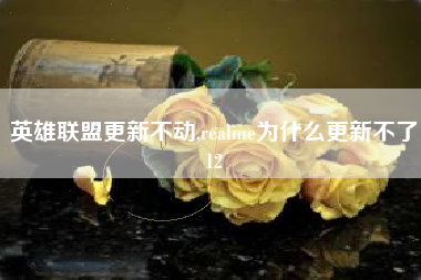 英雄联盟更新不动,realme为什么更新不了12