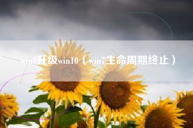 win7升级win10（win7生命周期终止）