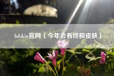 lolskin凯发k8官网（今年会有终极皮肤）